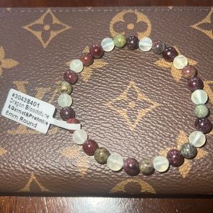 NEW⚡️dragon bloodstone, garnet, prehnite 6mm bracelet 🔮